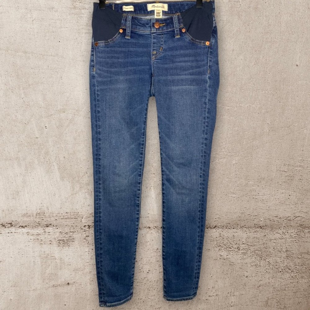 Madewell Maternity Skinny Size 24 Medium Wash - Picture 1 of 11